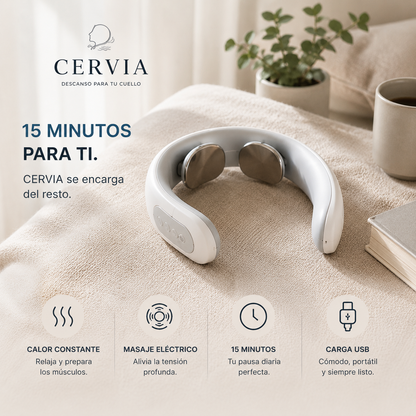 Quince minutos para ti con el masajeador cervical Cervia